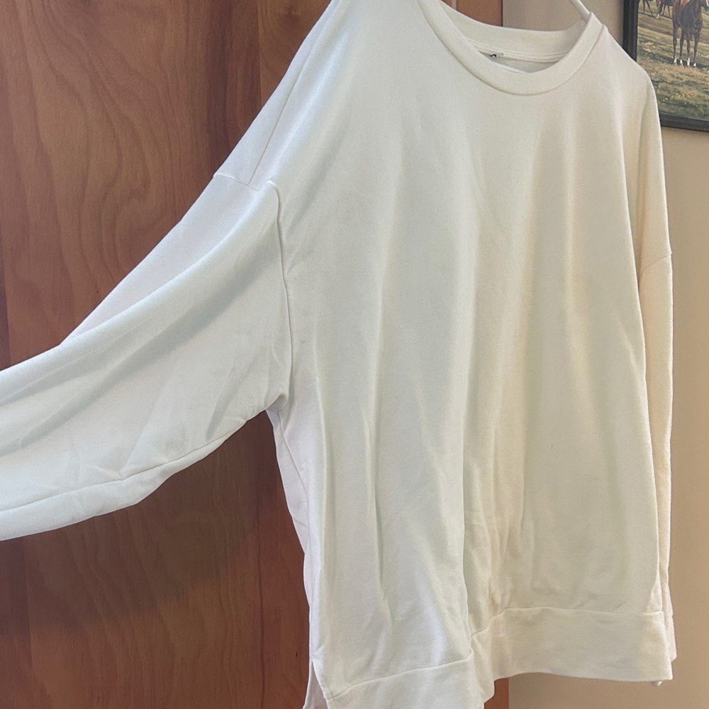 White Crewneck Sweatshirt